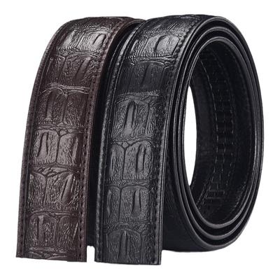 无头男士自动卡槽滑道皮带