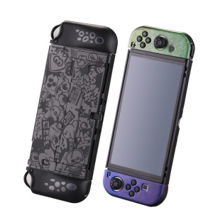 switch保护套硬壳joy手柄硅胶软壳任天堂switcholed保护壳斯普拉遁3限定版保护壳ns配件整理收纳盒便携收纳包
