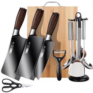 张小泉刀具套装组合家用官方旗舰店正品厨房专用切菜刀菜板二合一