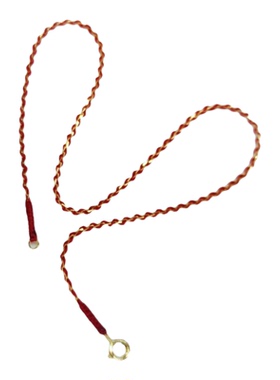 999古法足金平安扣本命年红绳