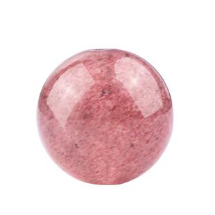 草莓晶散珠粉色水晶圆珠子手工diy饰品配件项链半成品手串配珠女