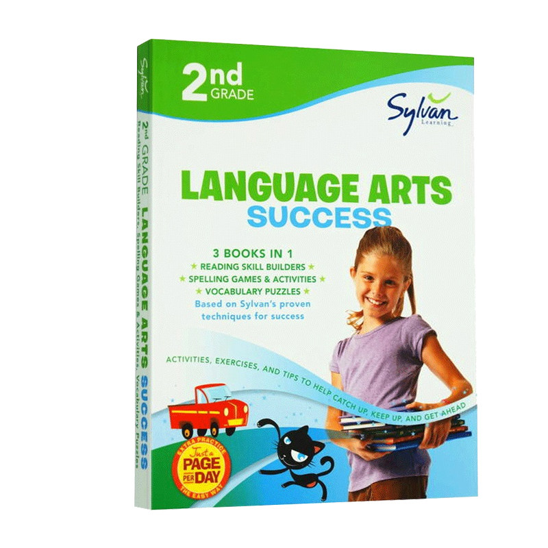 美国小学二年级语言艺术 语文练习册 Second Grade Language Arts Success 拼写+词汇+阅读能力 英文原版进口英语书