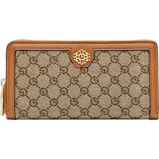 金利来2026新款女包复古印花手拿包长款钱包时尚大容量手机包钱夹