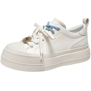 沈梦辰同款奶糕小白鞋MIO米奥加绒板鞋运动增高厚底5cm休闲女鞋