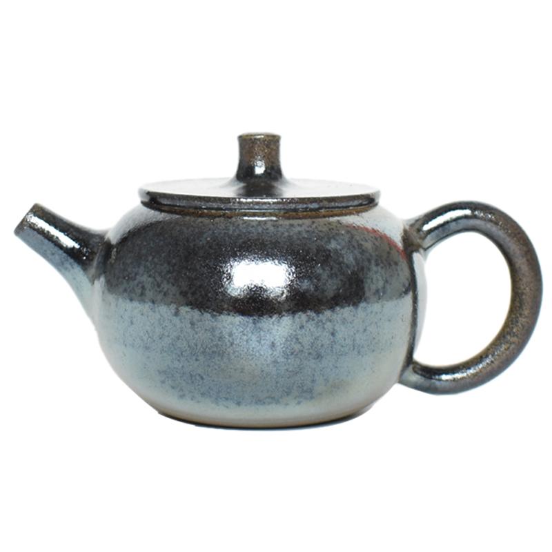 建水紫陶柴烧茶壶全手工泡茶透气