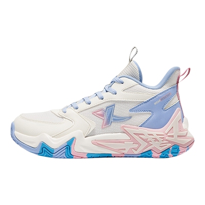 特步童鞋春季新款大童实战高帮篮球鞋儿童运动鞋女童防滑缓震鞋子