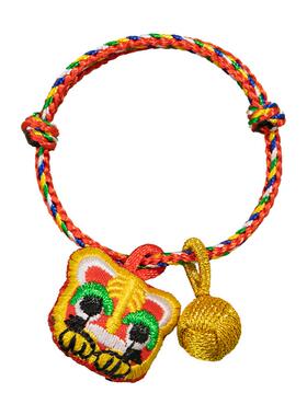 五台山五彩绳艾香手绳非遗手工编织儿童红绳宝宝手环艾草刺绣香包