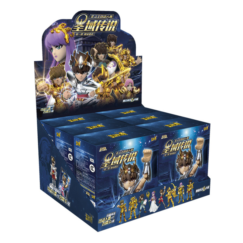 卡游圣斗士星矢可动人偶圣域传说第二弹拼装手办盲盒正版积木人