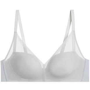 爱慕内衣女无钢圈小胸聚拢中厚模杯网纱光面透气隐孔杯文胸