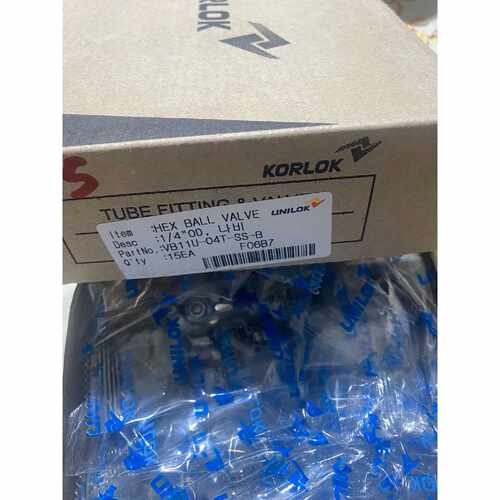 unilok14卡套球阀koarlok多带盒子