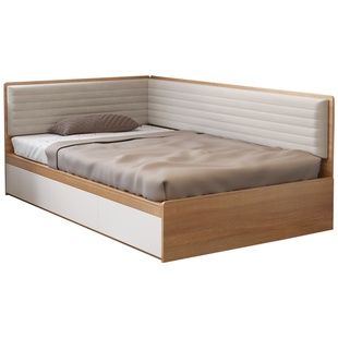 无床头榻榻米地台床1米2定制储物软包抽屉床落地高箱儿童床带围栏