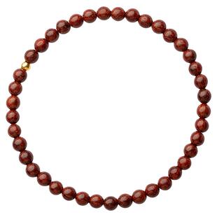 印度小叶紫檀木极细小珠4mm手链高油密精品同料顺纹单圈手串送女