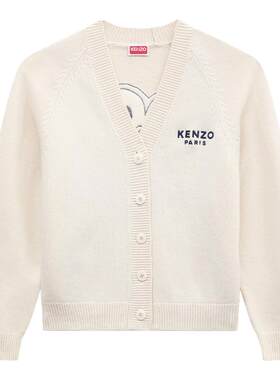 KENZO 26春夏新品 女士BOKE海棠花休闲针织开衫