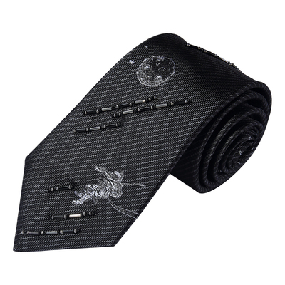 WILLIAMMILTON漫步太空珠绣领带