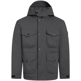 【高端鹅绒派克服】暇步士男款冬季抗皱保型工装风连帽保暖羽绒服