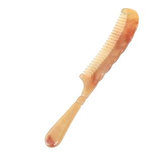 天然羊牛角梳子分发线挑发造型儿童头梳女士长发家用头皮经络按摩