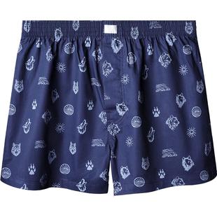 七匹狼男士内裤宽松阿罗裤纯棉哈罗裤夏季薄款全棉居家睡裤平角裤