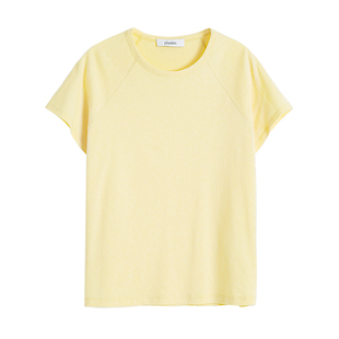 PLANITES vol.17 干爽汉麻棉混纺 小圆领飞袖插肩T恤