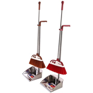 不锈钢杆单个扫把加厚干湿两用扫头发家用扫地扫帚笤帚卫生间软毛