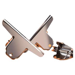 青竹夹子办公山形夹长尾夹文具美术画画特大夹子固定器不锈钢夹子铁夹子燕尾夹票夹书本钢夹美术生专用画板夹