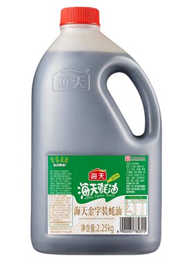 海天金字装蚝油2.25kg批发商用家用大桶装提鲜炒菜凉拌烧烤餐饮装