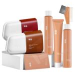 探色染发膏染发剂天然植物黑加仑紫显白自己在家染发免漂补色男女