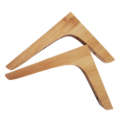 楠竹实木支架墙上一字隔板三角架