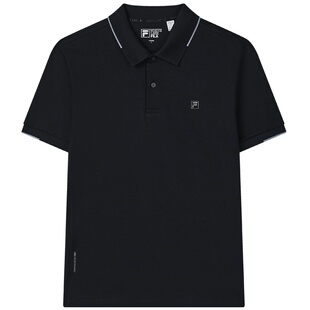 FILA 斐乐官方男子针织短袖POLO衫夏季新款运动休闲商务简约上衣