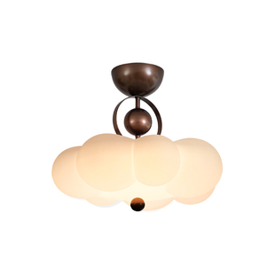 西早奶豆云朵卧室吸顶灯法式中古浪漫餐厅客厅书房儿童全光谱吊灯