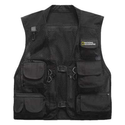 英文版国家地理网眼摄影记者马甲