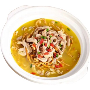 林结巴青椒猪肚尖新鲜冷冻熟食半成品特色酒店厨房宴会菜汤汁商用