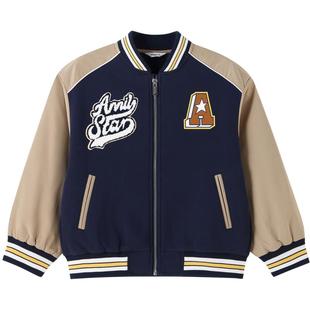【商场同款】安奈儿童装男童棒球服外套秋运动AB435523