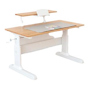 Aooboy儿童学习桌实木可升降小学生书桌家用写字桌课桌椅红橡套装