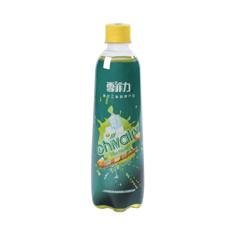 雪菲力汽水520ml*六瓶菠萝/甜橙碳酸饮料80后香槟齐齐哈尔老汽水