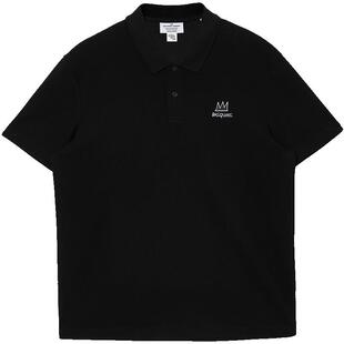 巴斯奎特联名杰克琼斯polo衫华夫格凉感海鸥领短袖T恤男士装男装