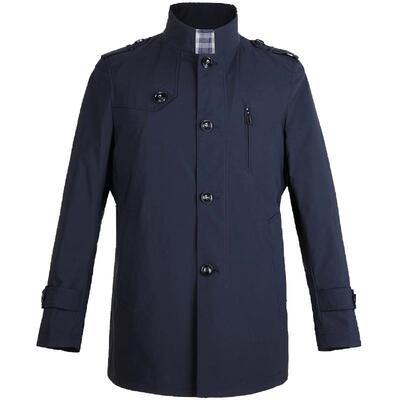 巴豹男风衣春季中青年休闲立领