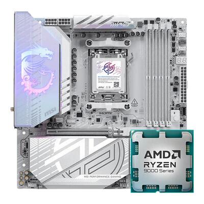 AMD锐龙R7 9700X 9800X3D散片搭配影驰微星B650/B850主板CPU套装