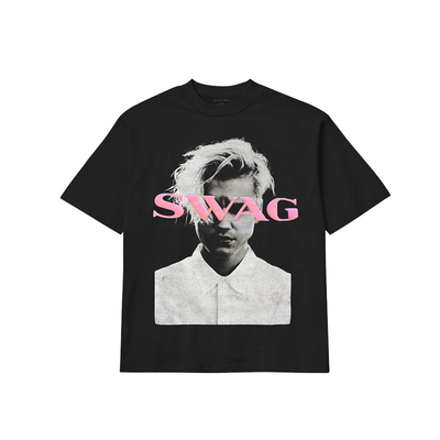 Skylrk Justin bieber官方周边 SWAG怀旧巡演T恤 BLACK 黑色
