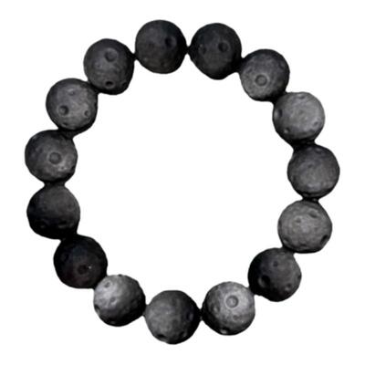 天然银曜石能量陨石水晶情侣饰品