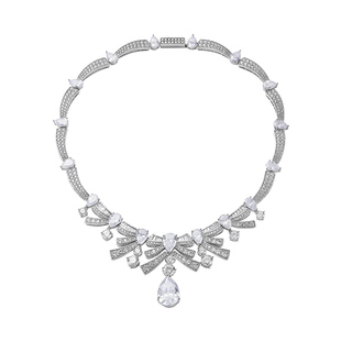 NanaJacqueline重工蝴蝶结水滴项链新款高级感气质小众设计锁骨链