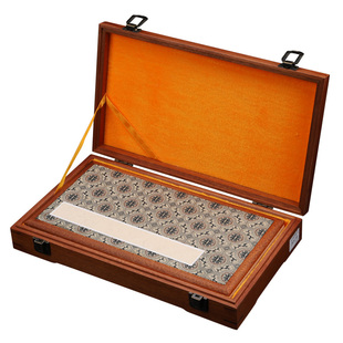 高档红木卡纸加厚空白册页抄经写经本子折页格子方格宣纸