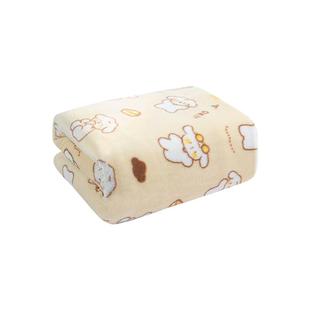 三利毛毯珊瑚绒厚毯子办公室午睡毯小被子床上用沙发披肩空调盖毯