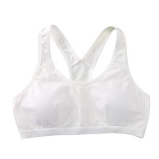 女童白色内衣女女孩宽带女学生细带吊带纯色发育儿童纯棉运动背心
