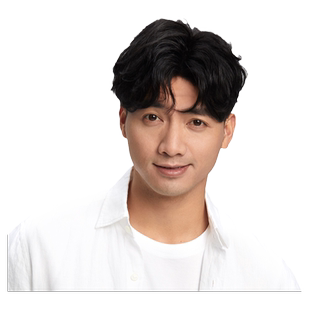 瑞贝卡假发片男士头顶补发块全真人发中分纹理烫短卷发蓬松补发片