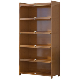 家用书柜楼梯间收纳柜儿童书架落地置物架一体靠墙图书馆储物柜子