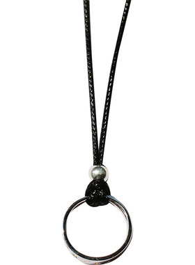 情侣戒指纯银项链两用款