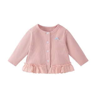 儿童防晒服女童空调开衫春夏小童夏季新款三岁女宝宝薄款外套春秋