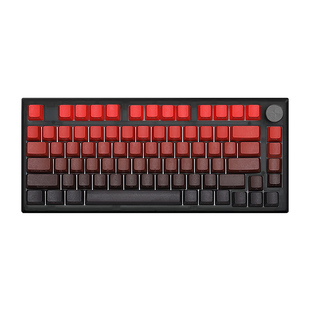 腹灵MK750黑莓侧刻无线蓝牙机械键盘75配列电竞游戏套件办公静音