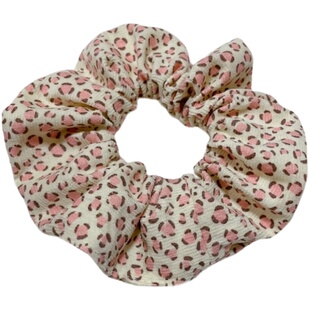 可盐可甜~bm风大肠发圈粉红豹纹头绳网红扎头绳少女丸子头ins皮筋