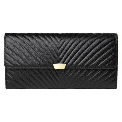 高档软牛皮女长款大容量钱包手包